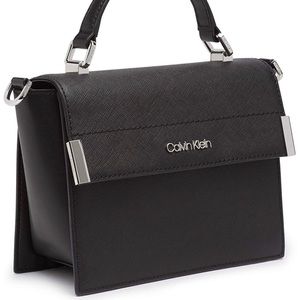Calvin Klein Raelynn Saffiano Top Handle Crossbody